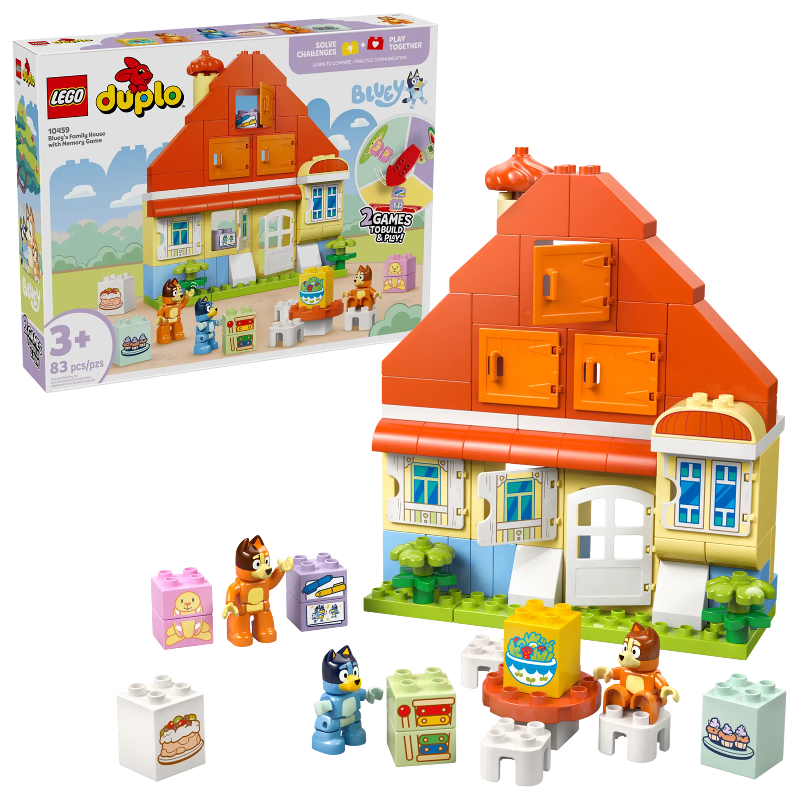 LEGO Duplo 10459 Blueyn Perheen Talo ja Muistipeli