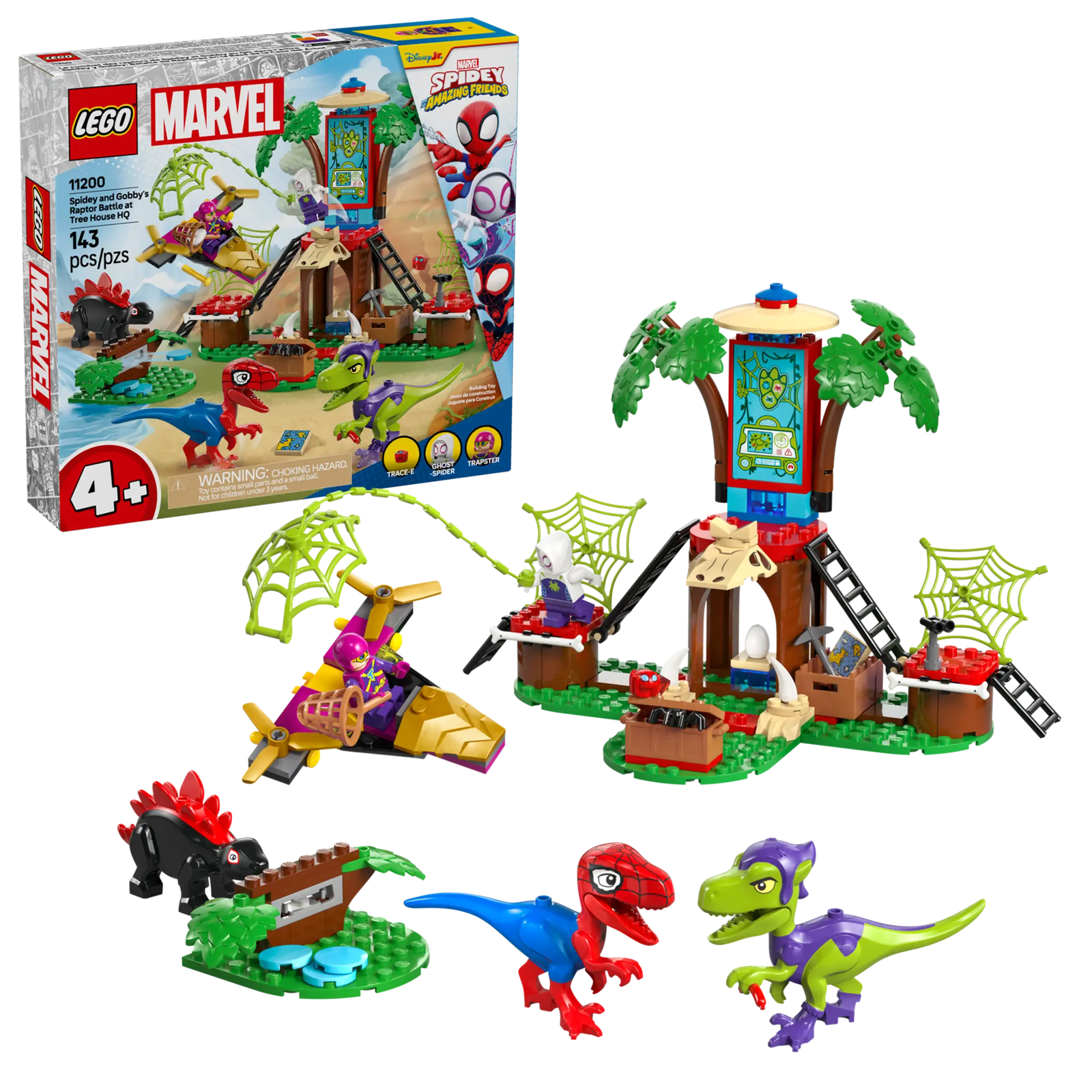LEGO Marvel 11200 Spideyn ja Gobbyn Lentotaistelu Puumajalla