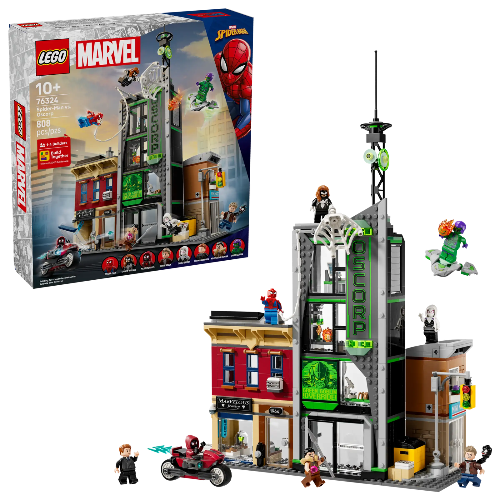 LEGO Marvel 76324 Spider-Man Vastaan Oscorp
