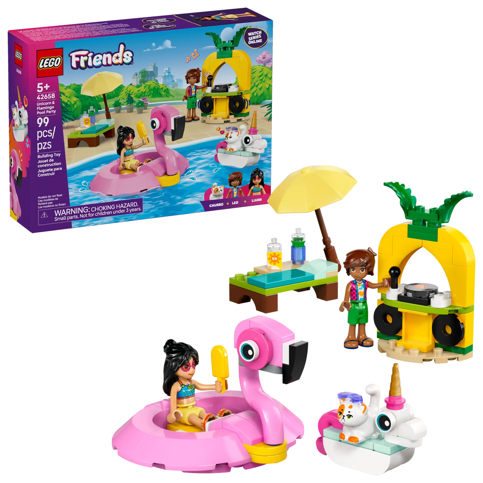 Lego Friends 42658 Allasbileet – Yksisarvinen ja Flamingo