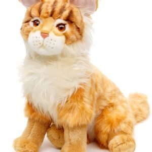 Maine Coon Kissa Pehmolelu 28cm Oranssi