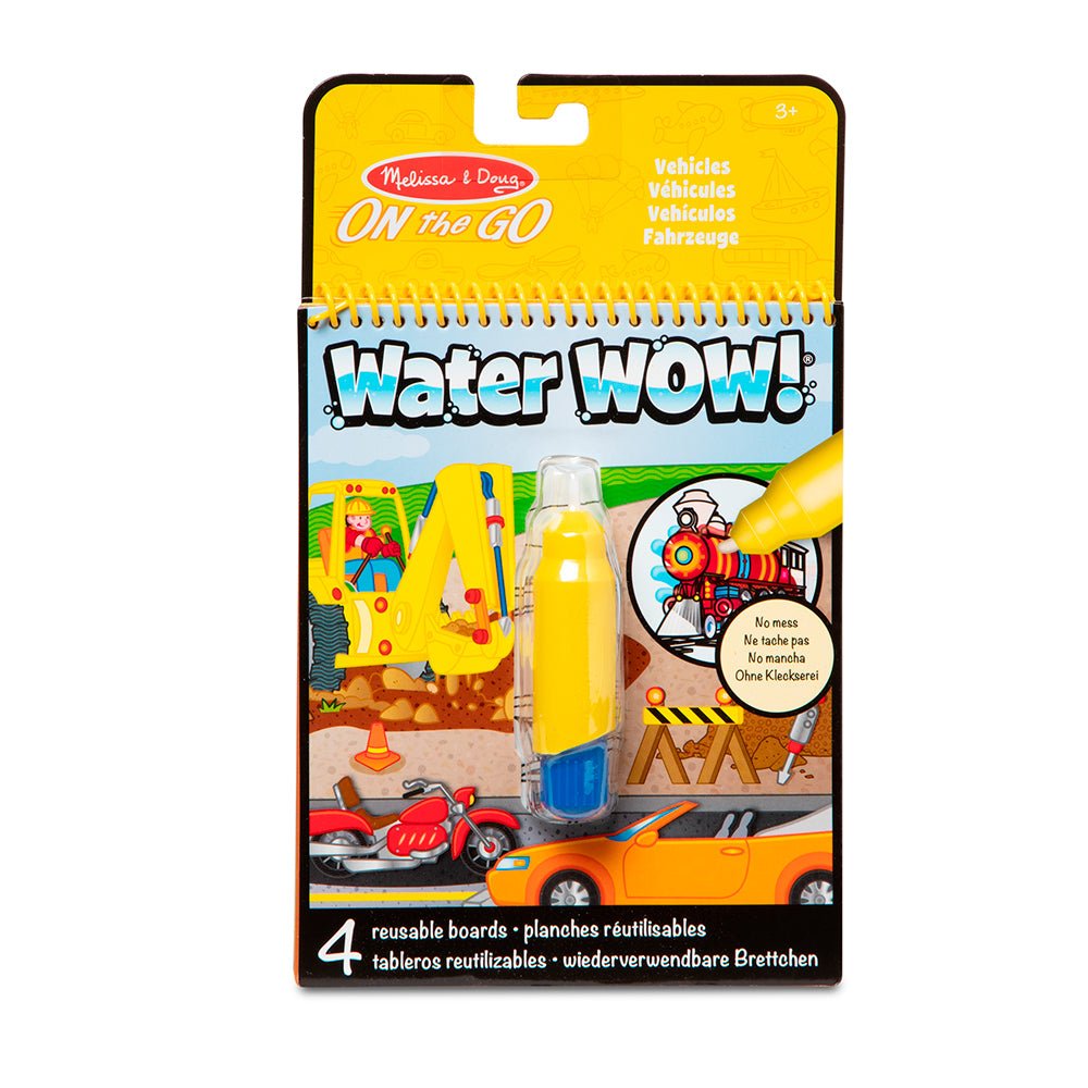 Melissa and Doug Water Wow! Vedellä Värjättävät Kuvat Ajoneuvot