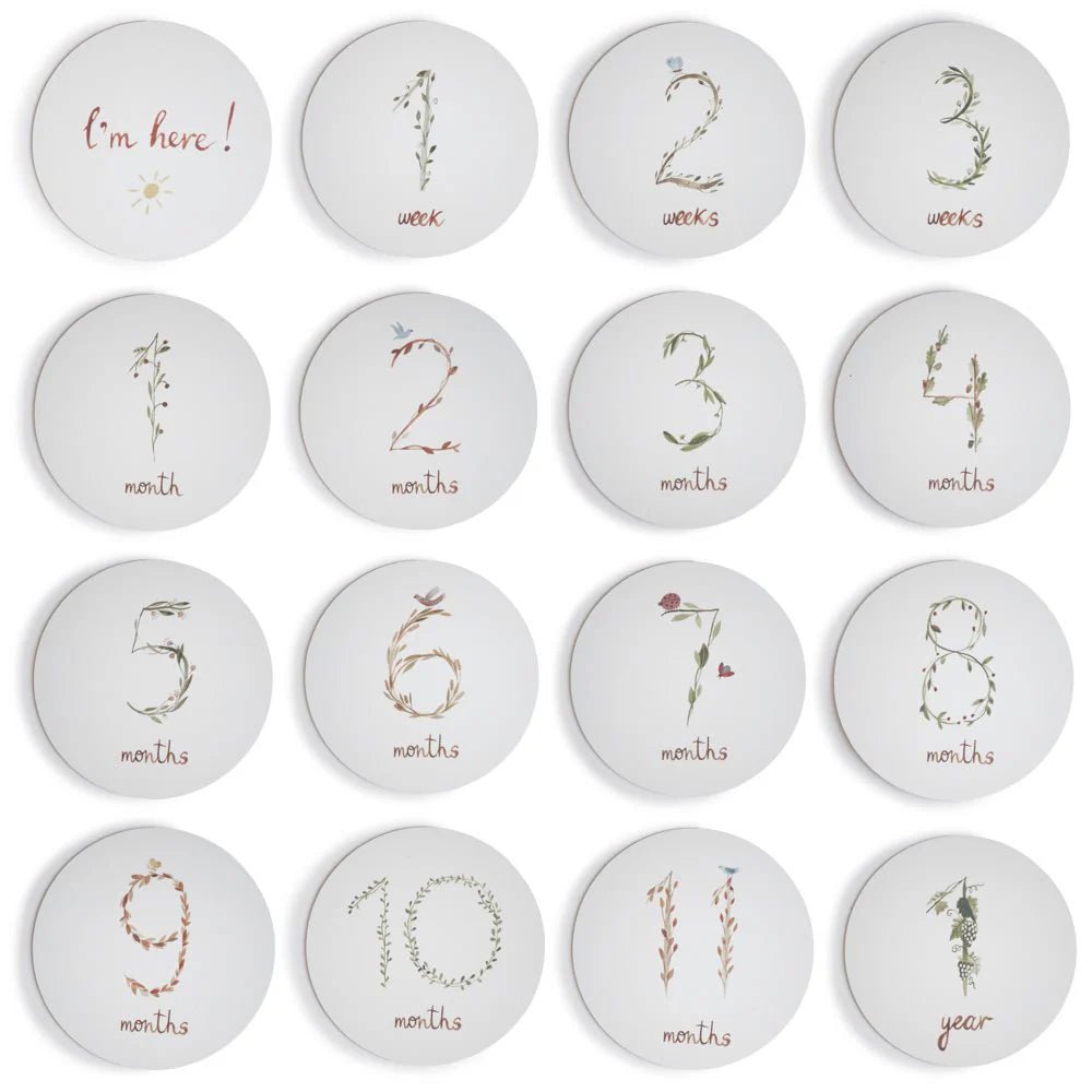 Mushie Milestone Cards Vauvakortit