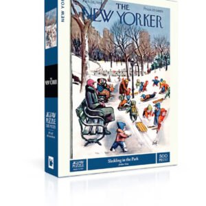 New York Puzzle Company 500 Palan Palapeli Sledding In The Park