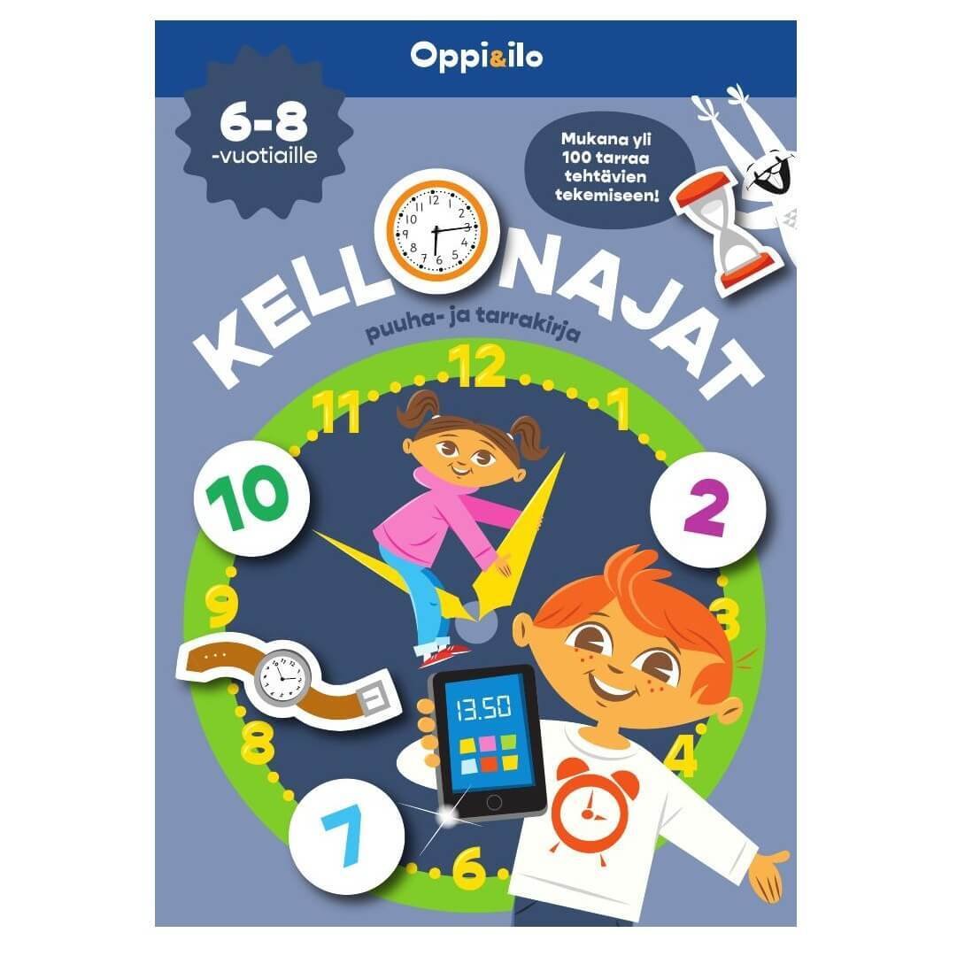 Oppi ja Ilo Kellonajat Puuha sekä Tarrakirja