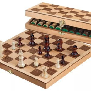 Philos Puinen Shakkipeli Taitettavassa Laatikossa