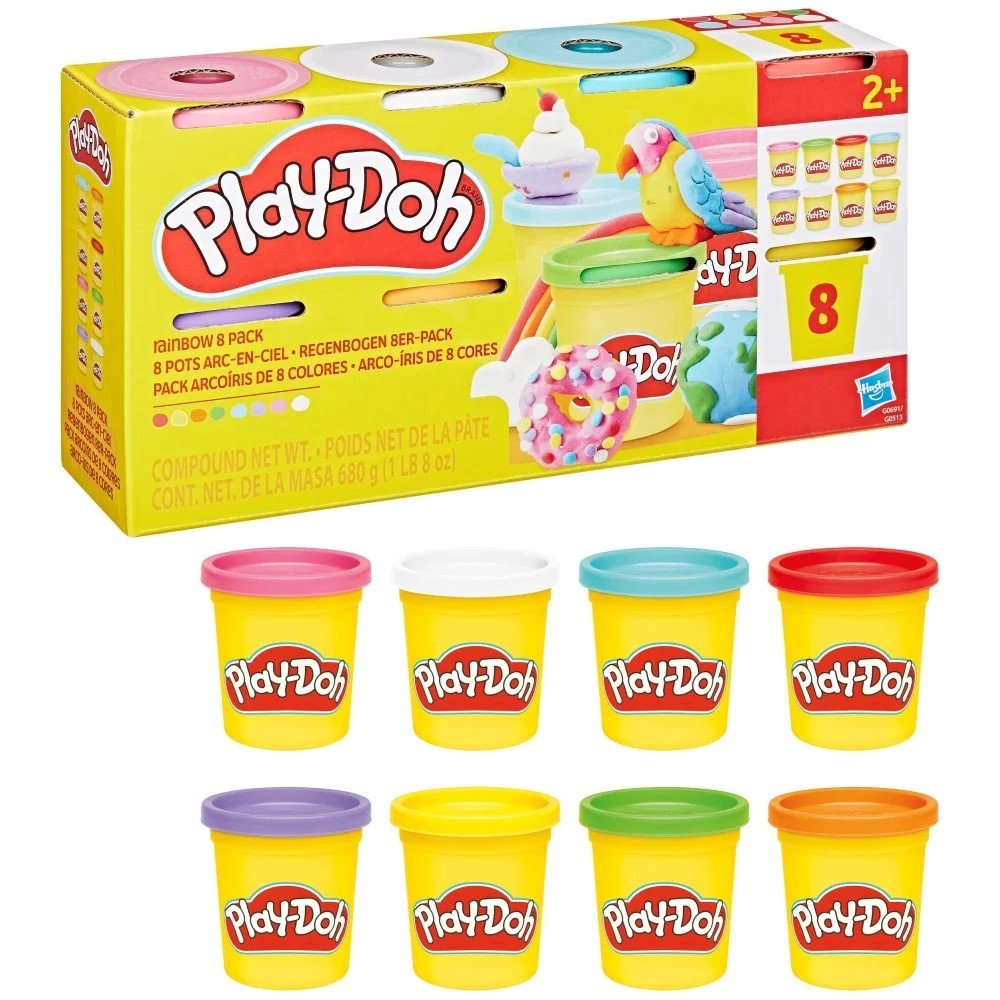 Play-Doh Muovailuvaha 8 Värin Täyttöpakkaus Pastellisävyt