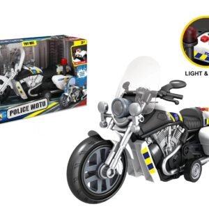 Poliisimoottoripyörä Valolla Ja Äänellä