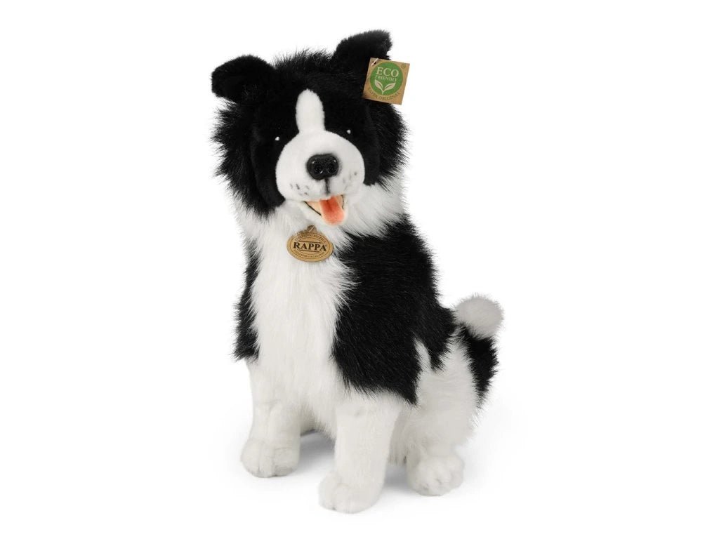 Rappa Eco Friendly Border Collie Pehmolelu Istuva 40 cm