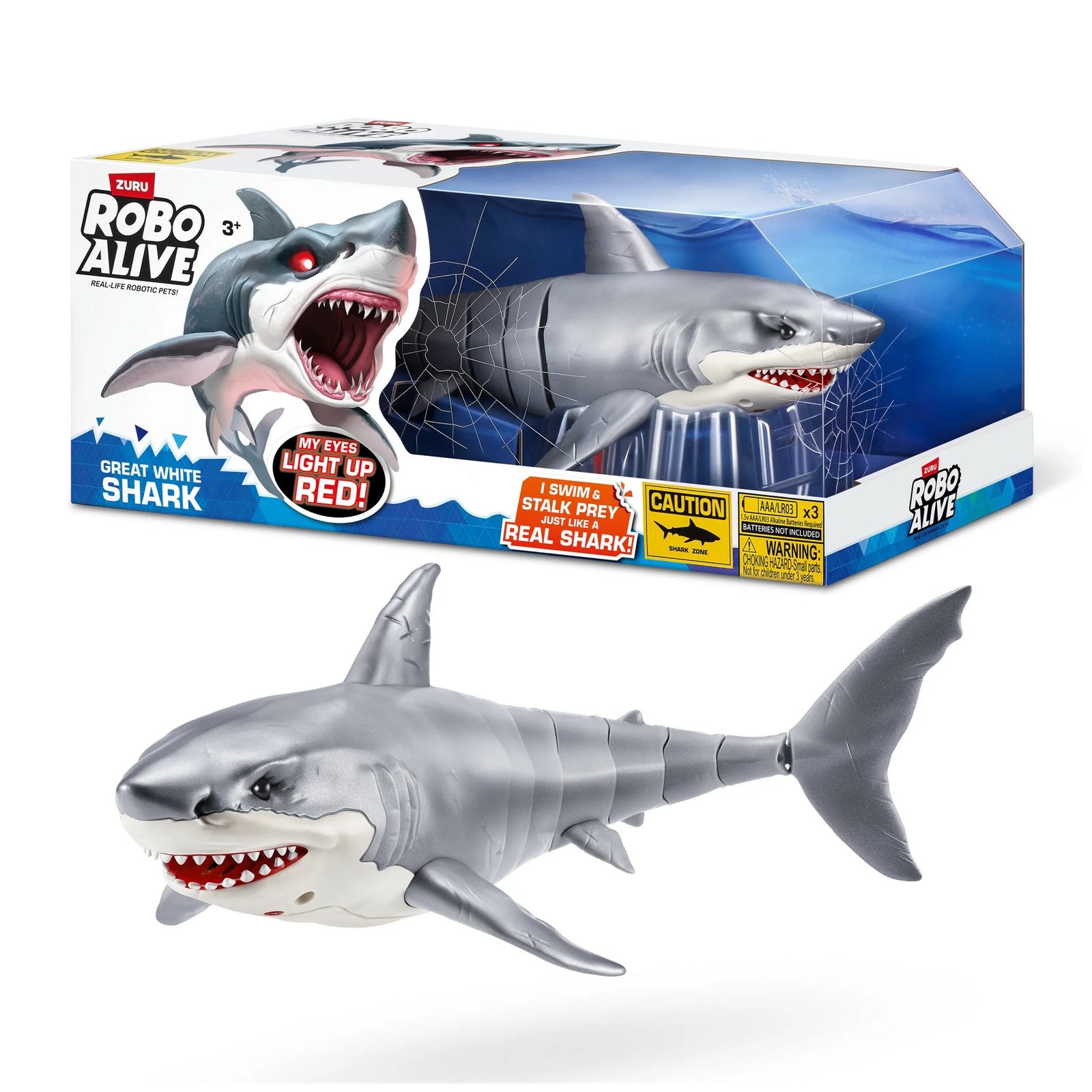 Robo Alive Shark Attack Great White Shark Interaktiivinen Hai