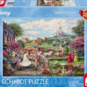 Schmidt Thomas Kinkade 1000 Palan Palapeli Disney Tuhkimo Happy Ever After