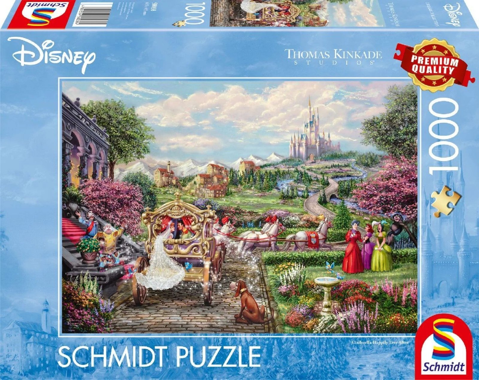 Schmidt Thomas Kinkade 1000 Palan Palapeli Disney Tuhkimo Happy Ever After