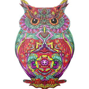 Puinen Eläin Palapeli 53 osaa- Pöllö