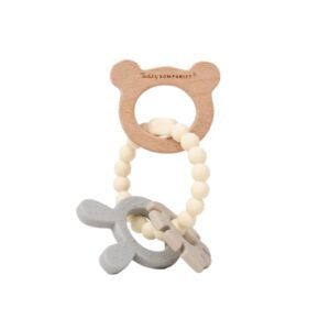 Teddykompaniet Silikoninen Purulelu Vaalea