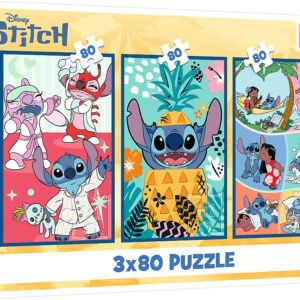 Trefl Disney Lilo & Stitch 3 x 80 Palan Palapeli
