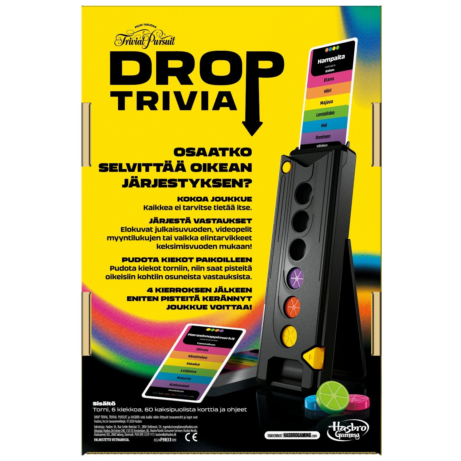 Trivial Pursuit Drop Trivia Tietovisa