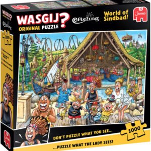 Wasgij Original Puzzle World of Sindbad! 1000 Palan Palapeli