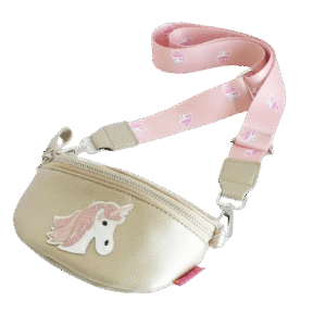 Kis Me Lasten Olkalaukku/Vyölaukku Yksisarvinen Kulta