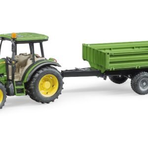 Bruder John Deere 5115M Traktori ja Peräkärry 1:16