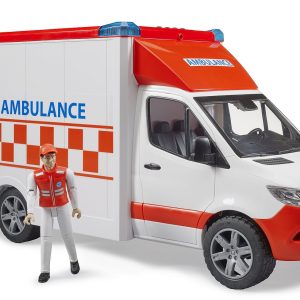 Bruder 02676 MB Ambulanssi + Kuljettaja 1:16