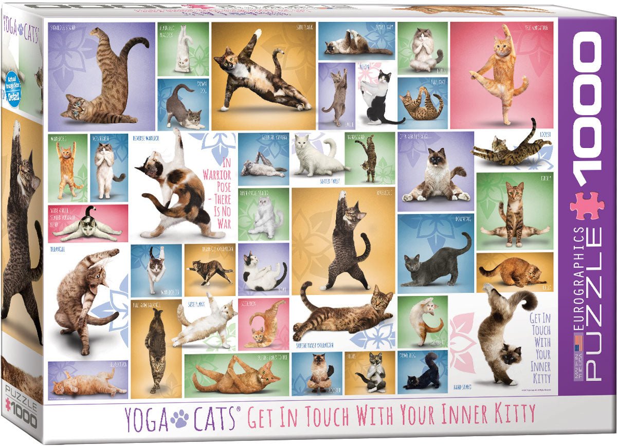 Eurographics Puzzle 1000 Palan Palapeli Yoga Cats