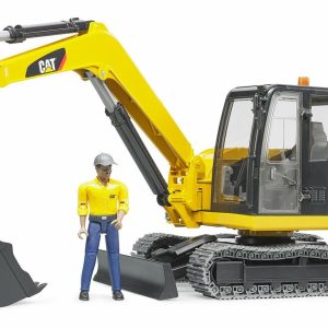 Bruder 02466 Caterpillar Telakaivinkone ja Kuljettaja 1:16