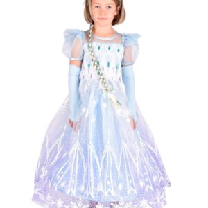 Den Goda Fen Jääprinsessa "Frozen" Mekko Sininen 4-6v 110-116 cm