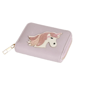 KiS Me Lasten Lompakko Glitter Yksisarvisella Laventeli 11x9 cm