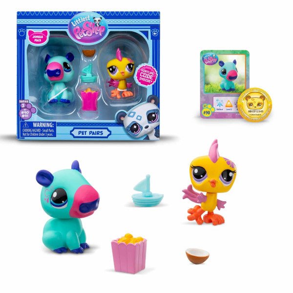 Littlest PetShop Pet Pairs Eläinparit Lajitelma - Jungle Pals