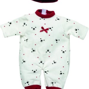 Llorens Nuken Vaate 40-42cm Potkupuku Nallen Kasvoilla