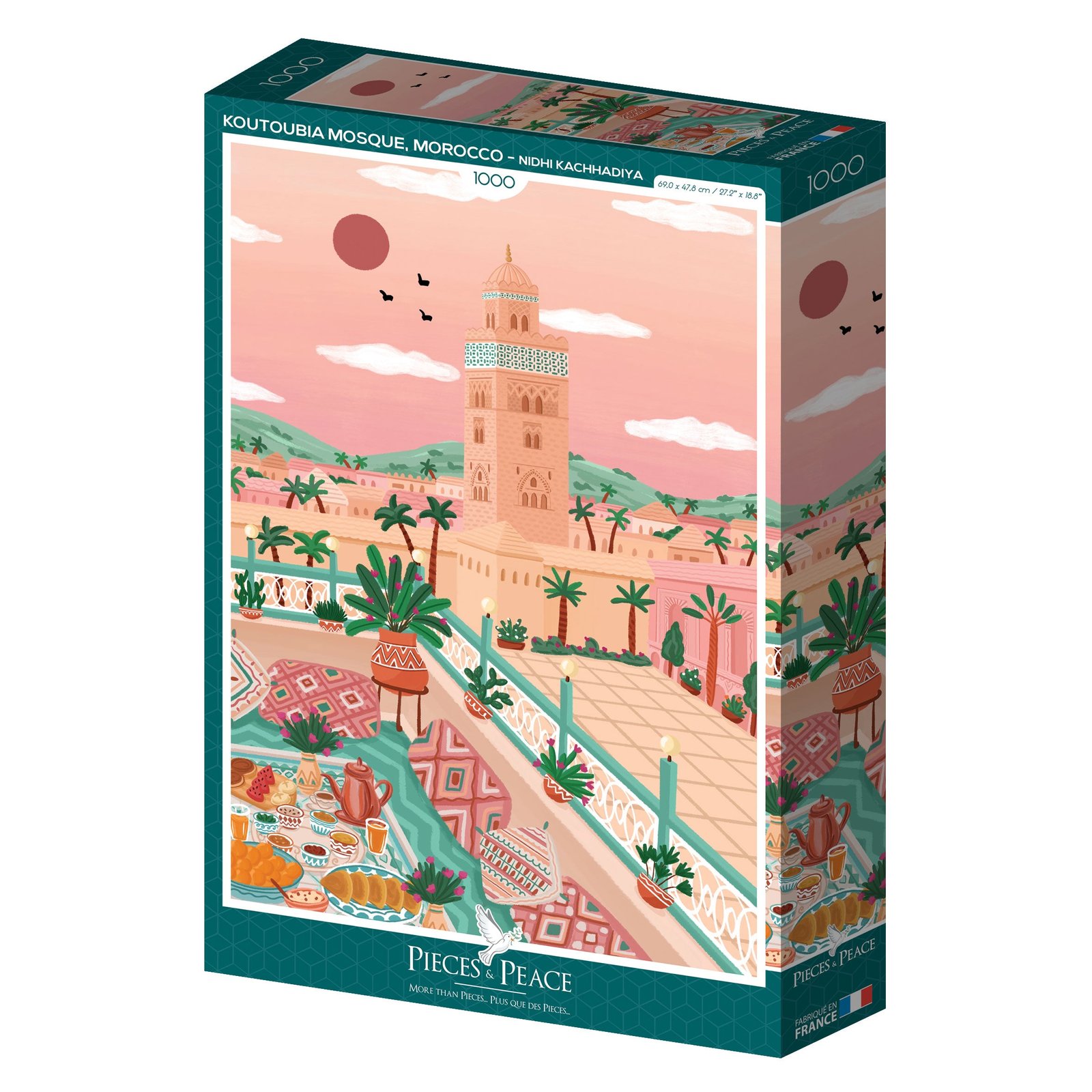 Pieces and Peace 1000 Palan Palapeli Koutoubia Mosque, Morocco