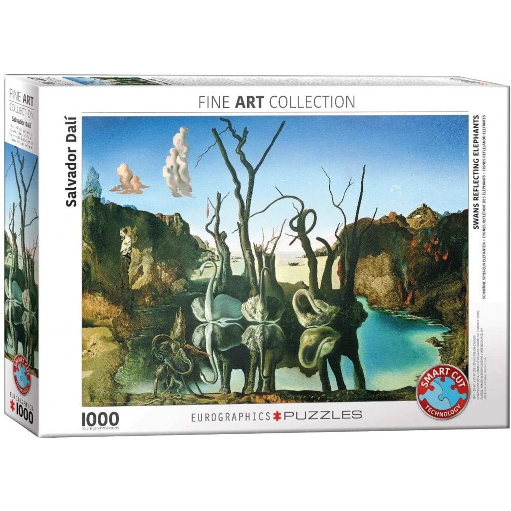 Eurographics 1000 Palan Palapeli Swans Reflecting Elephants