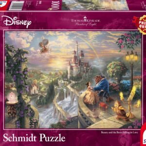 Schmidt Thomas Kinkade 1000 Palan Palapeli Disney, The Beauty and the Beast, Falling In Love