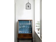 Ferm Living Birdcage seinätarra, pieni musta