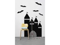 Ferm Living Castle seinätarra, musta