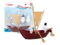 Muumi Muumipapan purjevene ja 2 hahmoa