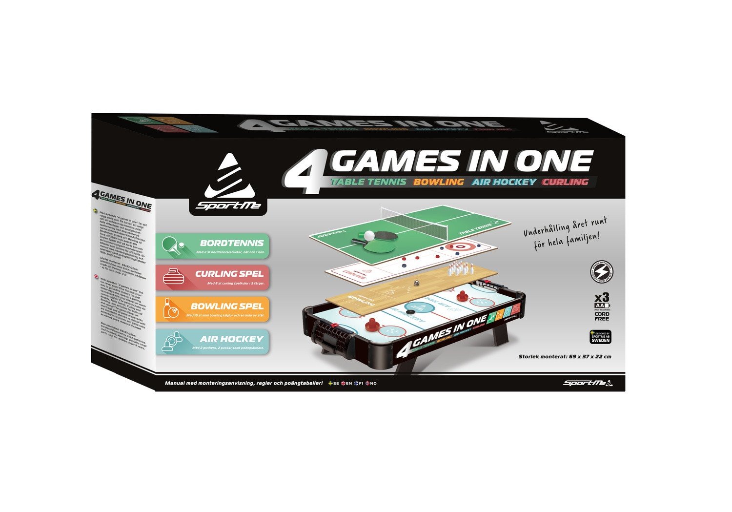 4 in 1 Pöytäpelit
