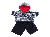 Ruutuhuppari ja farkut, 40 cm