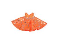 Kimalteleva oranssi mekko 40 cm pehmolle