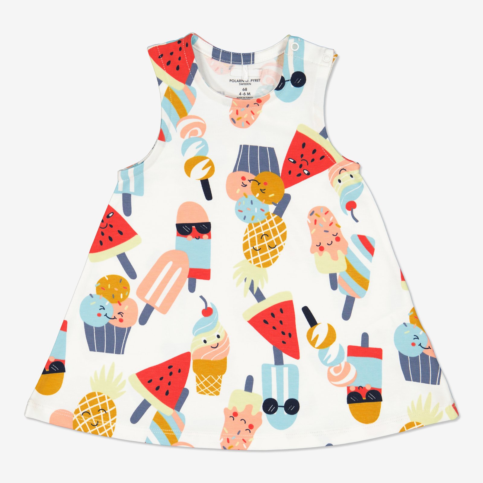 Vauvan mekko jäätelökuviolla