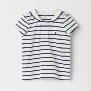 Lyhythihainen merimiespaita, raidallinen