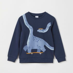 Pitkähihainen t-paita dinosauruskuviolla