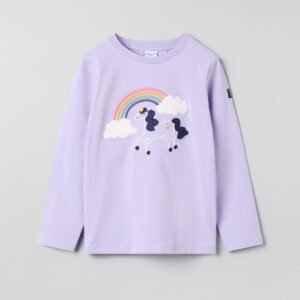 Pitkähihainen t-paita yksisarviskuviolla