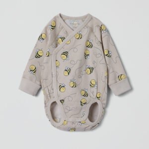 Pidennettävä kietaisubody mehiläiskuviolla