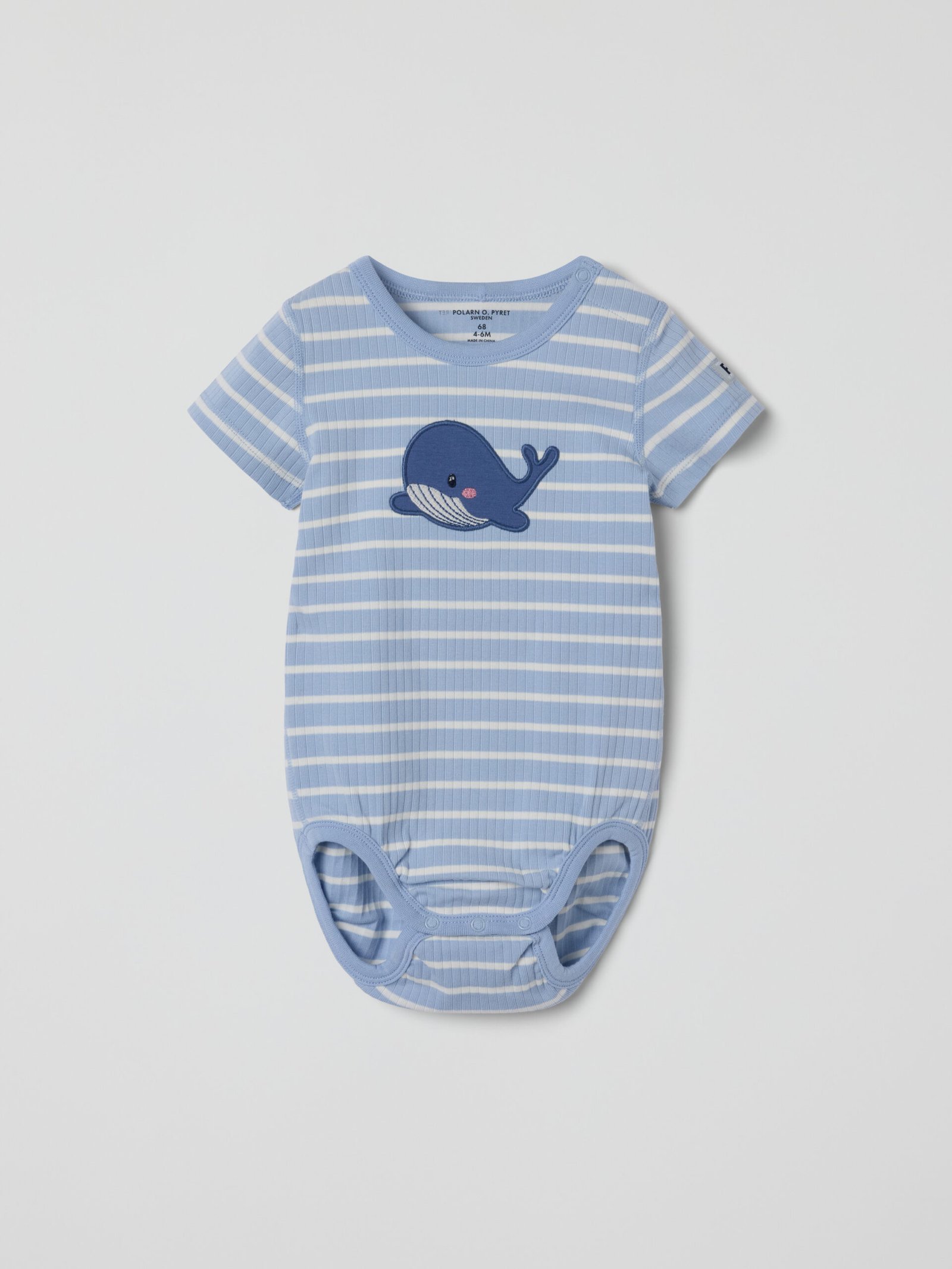 Lyhythihainen body valasapplikoinnilla