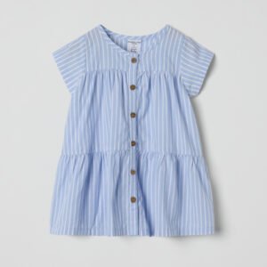 Lyhythihainen raidallinen mekko