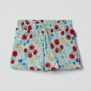 Collegeshortsit kukkakuviolla