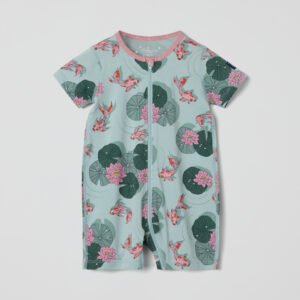 Lyhythihainen pyjamahaalari merikuviolla