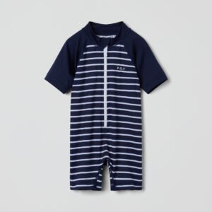 Lyhythihainen raidallinen UV-uimahaalari