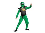 Lego Ninjago Lloyd Classic Naamiaisasu, vihreä, koko S